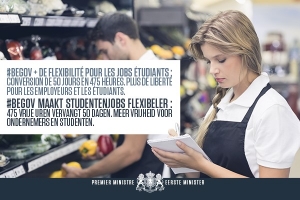 Régime plus souple pour le travail des étudiants : 475 heures de travail au lieu de 50 jours