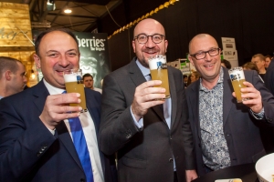 Visite au salon Horecatel à Marche avec le Ministre Willy Borsus