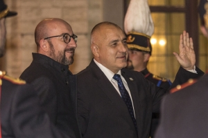 Prime Minister Michel with the Bulgarian Prime Minister Boyko Borissov