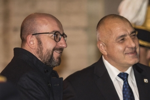 Prime Minister Michel with the Bulgarian Prime Minister Boyko Borissov