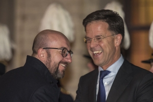 Prime Minister Michel with the Dutch Prime Minister Mark Rutte