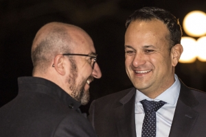 Prime Minister Michel with the Irish Prime Minister Leo Varadkar