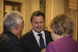 António Costa, Emmanuel Macron and Angela Merkel