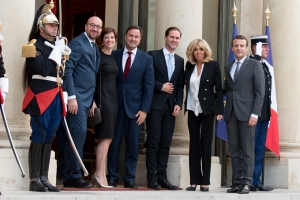 Bedankt aan Brigitte en Emmanuel Macron voor hun warme ontvangst!