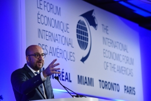 Deelname aan het “International Economic Forum of the Americas” in Montreal