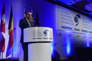 Deelname aan het “International Economic Forum of the Americas” in Montreal