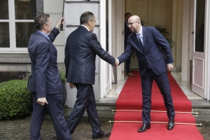 Treffen mit dem russischen Außenminister, Serguei Lawrow.
