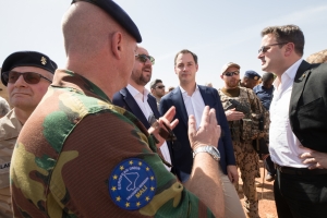 Bezoek aan de militaire basis van EUTM