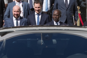 Visite de travail au Sénégal : Entretien avec le Premier Ministre sénégalais Mahammed Boun Abdallah Dionne et le Ministre de la Coopération au développement Alexander De Croo.