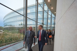 Inauguration du nouveau centre de production de vaccins contre la polio chez GSK à Wavre