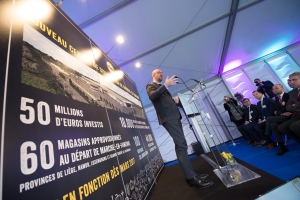 Eerste steen gelegd van Lidls nieuwe distributiecentrum in Marche-en-Famenne